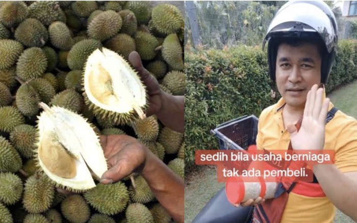 Salut! Pria Ini Tetap Semangat Meski Belum Ada yang Beli Tempoyak Jualannya