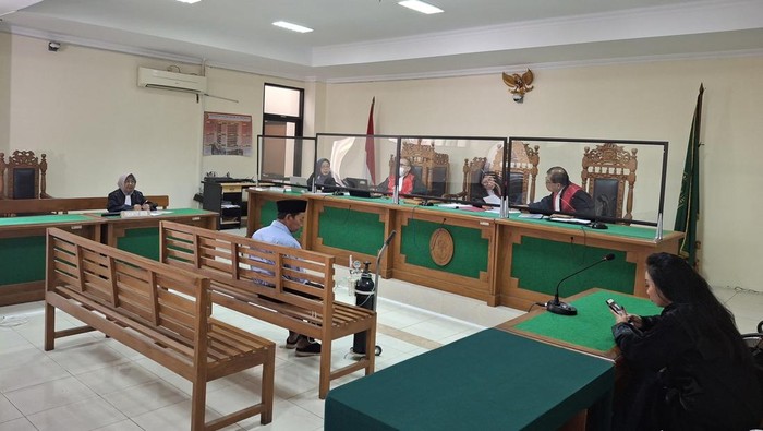 Sidang pembacaan putusan terdakwa Kasidi, eks Lurah Maguwoharjo, Sleman, di Pengadilan Tipikor pada Pengadilan Negeri (PN) Jogja, Senin (24/3/2025).