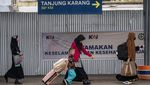 Suasana Arus Mudik di Stasiun Kertapati Palembang