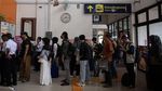 Suasana Arus Mudik di Stasiun Kertapati Palembang
