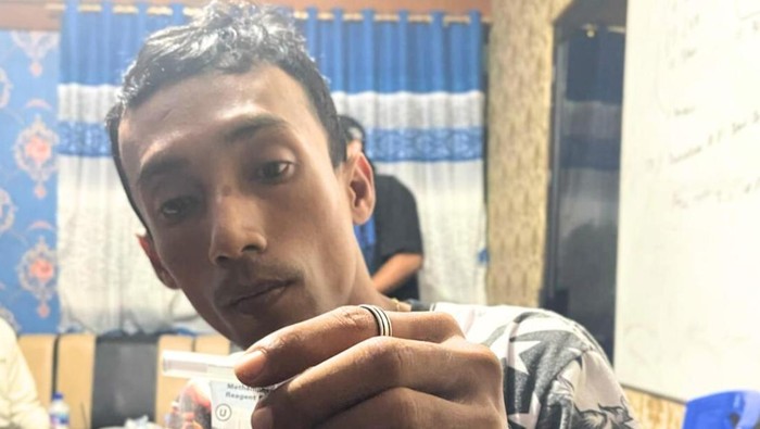 Tersangka pengedar narkoba di Tarakan ditangkap, barang disembunyikan di karpet.