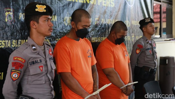 Duo maling kambing milik tetangga ditangkap di Gamping, Sleman ditangkap polisi, Selasa (25/3/2025).