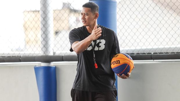 Pelatih timnas basket 3x3 Fandi Andika Ramadhani