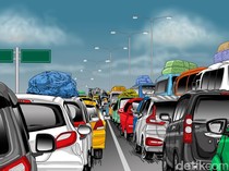 Pantau Arus Mudik Lebaran, Menhub Catat 2 Juta Kendaraan Lewat Tol Japek