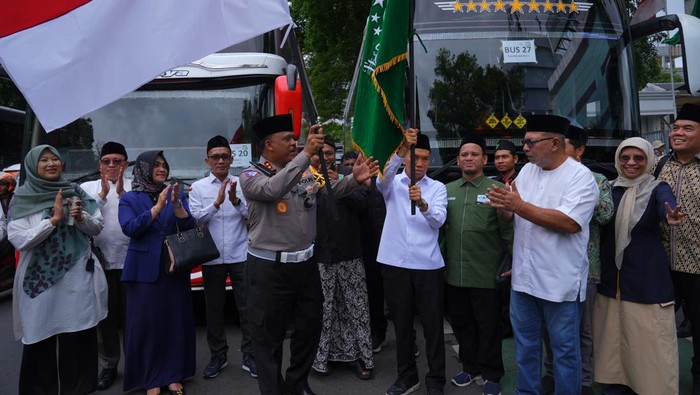 Kakorlantas Polri Irjen Agus Suryonugroho melepas mudik seru bareng Nahdlatul Ulama (NU) di Kantor PBNU, Jakarta (Dok istimewa)
