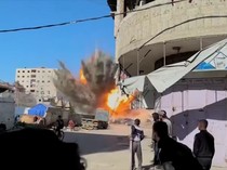 Video: Detik-detik Rudal Israel Hantam Pengungsian Warga di Gaza