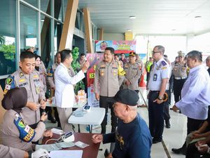 Cegah Kecelakaan Selama Mudik Lebaran, Polda Jateng Sediakan Fasilitas Pre-Departure Inspection Gratis di Terminal Mangkang