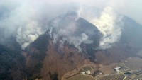 Sejak kebakaran hutan di Korea Selatan berkobar pada Sabtu 22 Maret, kerusakan terus bertambah parah.  