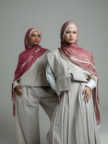 Koleksi hijab untuk Lebaran dari Leu