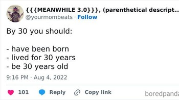 Hidup saja, cukup jalani masa kini. Foto: yourmombeats via Bored Panda