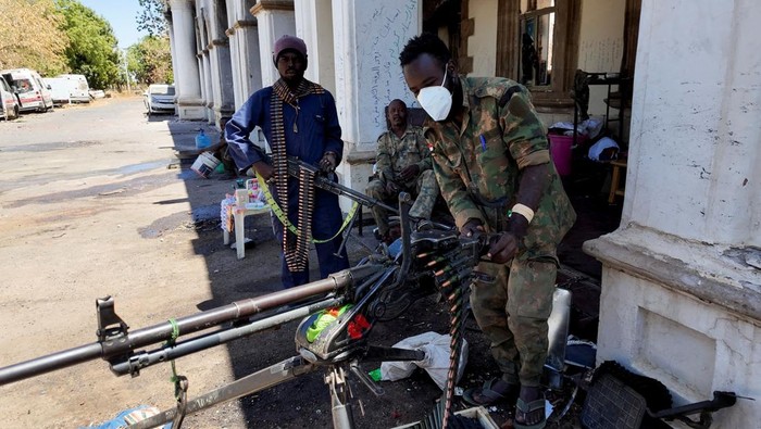 A view of the presidential palace, after the Sudanese army said it had taken control of the building, in the capital of Khartoum, Sudan March 24, 2025. REUTERS/El Tayeb Siddig