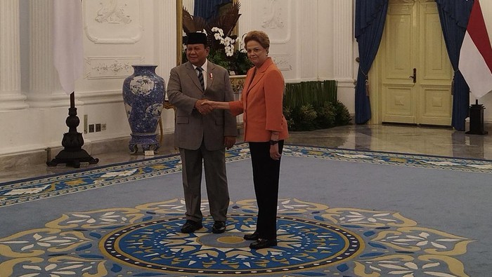 Presiden Prabowo Subianto menerima kunjungan New Development Bank (NDB) Dilma Vana Rousseff.