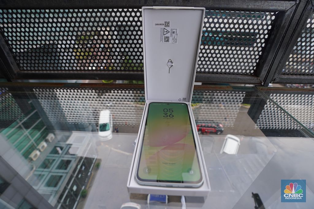 Samsung Galaxy A56 5G. (CNBC Indonesia/Tias Budiarto)