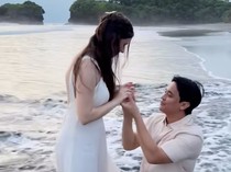 Video: Wajah Bahagia Vika Kolesnaya Saat Dilamar Billy Syahputra