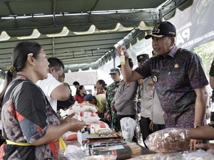Warga Gianyar dan Karangasem Antusias Datangi Pasar Murah Jelang Nyepi-Lebaran