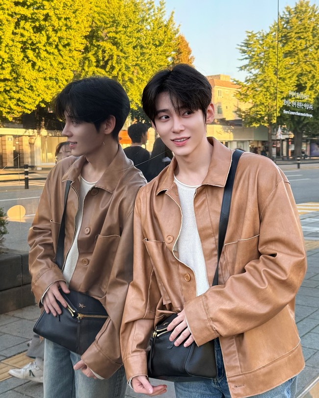 Changha sering disebut mirip dengan artis-artis tampan lain, seperti Moon Sang Min dan Heeseung ENHYPEN.Foto: Instagram @chang._.a