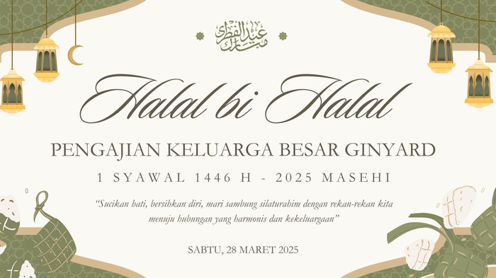Contoh banner Halal Bihalal Idul Fitri 2025.