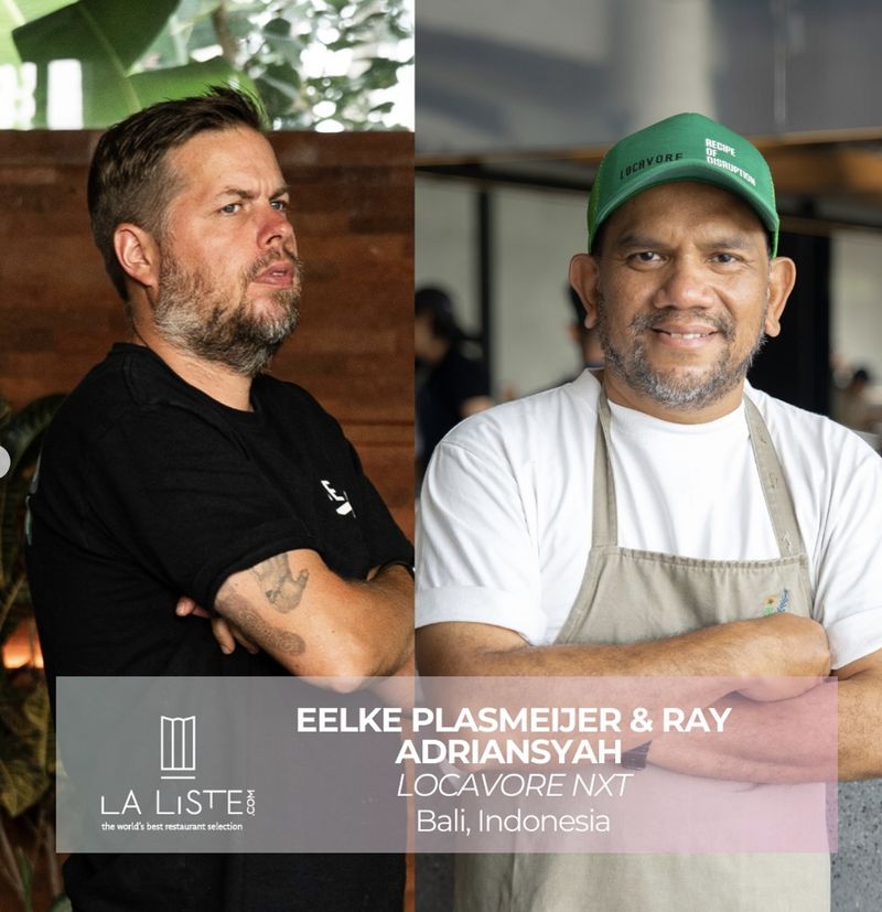 Eelke Plasmeijer dan Ray Adriansyah, pemilik Locavore NXT, Bali.