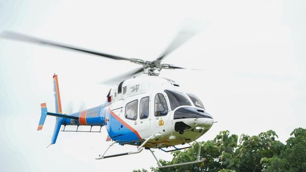 Kapolda Jateng Irjen Ribut Hari Wibowo pantauan udara.