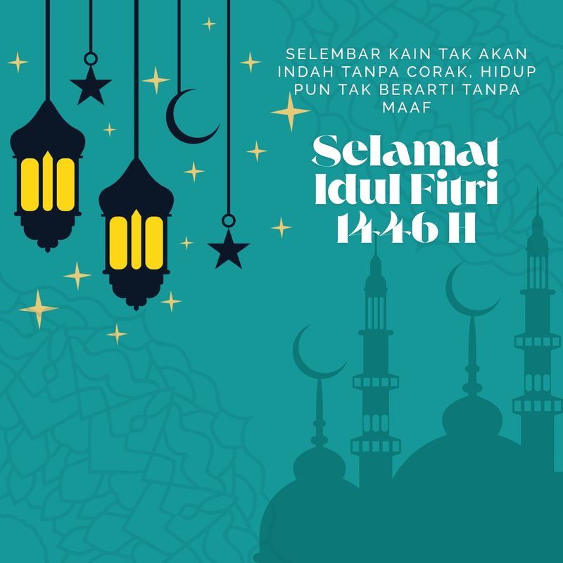 Kartu Ucapan Idul Fitri 2025
