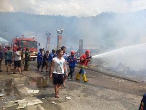 Kebakaran Hebat di Taput, 28 Rumah Terbakar