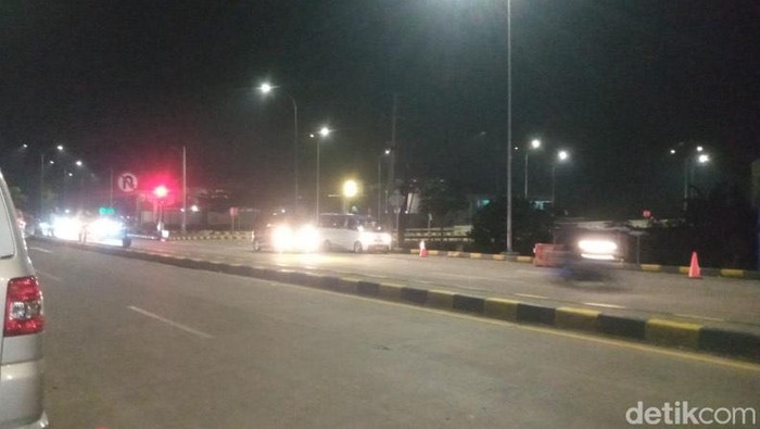 Kondisi arus lalin di jalur arteri GT Parungkuda Sukabumi