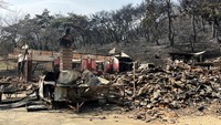 Gounsa, kuil yang dibangun lebih dari 1.000 tahun lalu pada era Dinasti Silla di Uiseong dan terletak sekitar 180 kilometer tenggara Seoul, dilaporkan terbakar habis sekitar pukul 16.50 waktu setempat (14.50 WIB) pada Selasa.  
