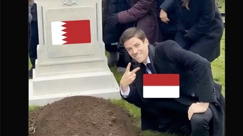 Indonesia mengubur mimpi Bahrain. Foto: X.com