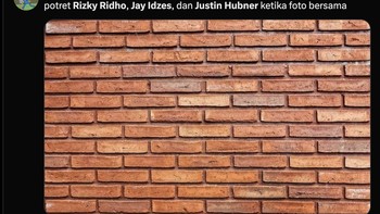Rizky Ridho, Justin Hubner dan Jay Idzes ketika foto bareng. Foto: X.com