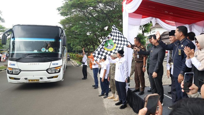 Pemprov banten berangkatkan 1.260 pemudik gratis ke 5 provinsi