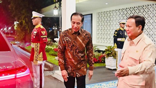 Prabowo dan Jokowi buka puasa bersama di Istana Jakarta, Rabu (26/3/2025).