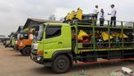 Ribuan Motor Pemudik Diangkut Truk ke Semarang-Yogyakarta