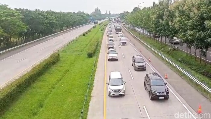 Situasi tol Cipali di H-5 Lebaran 2025