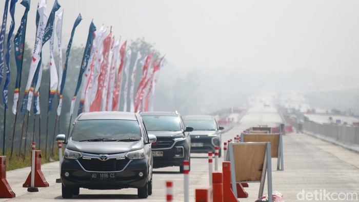 Suasana exit tol fungsional Tamanmartani, Kalasan, Sleman pada Rabu (26/3/2025).