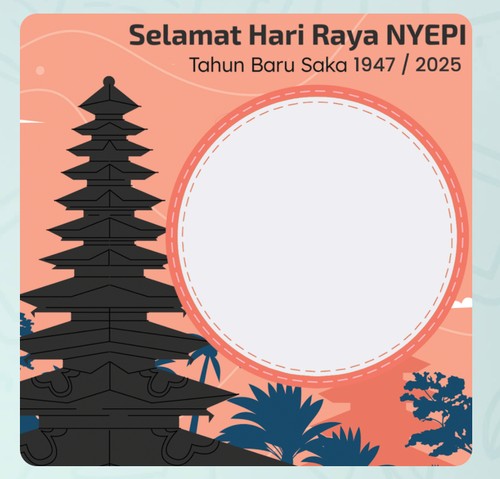 Twibbon Nyepi 2025. (twibbonize)