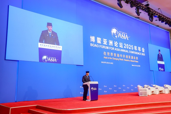 AHY menjadi pembicara kunci dalam sesi High-Level Dialogue: Achieving Sustainable Development in a Transforming World pada Boao Forum for Asia Annual Conference 2025 yang menjadi salah satu forum ekonomi terbesar dan berpengaruh di Asia.