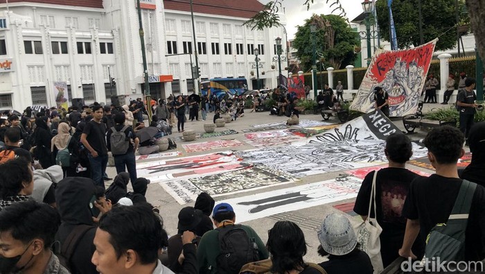 Potret aksi massa di nol KM sore ini, (27/3/2025)