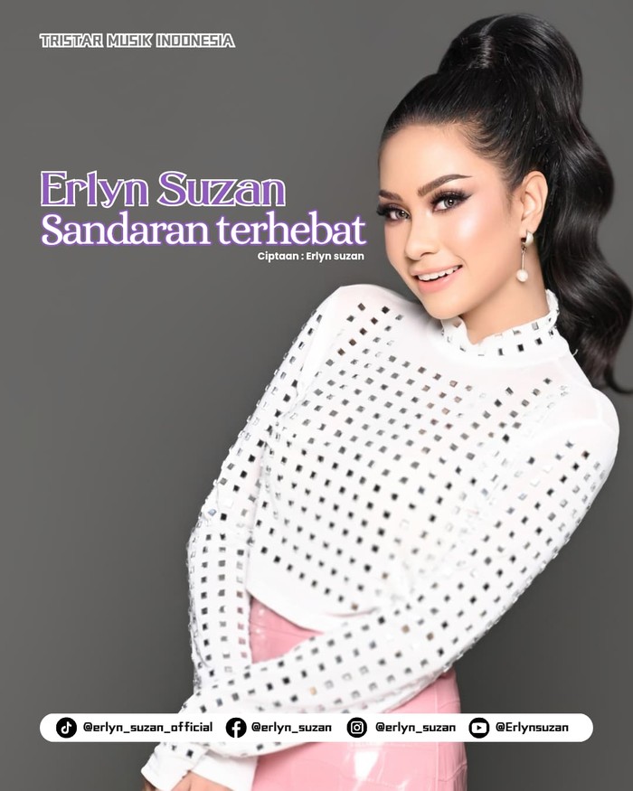 Single religi Sandaran Terhebat dari Erlyn Suzan punya genre pop ballad yang menampilkan kedekatan emosional dengan sang pencipta.