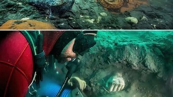 Jauh di Bawah Ombak Biru Laut Mediterania, Sekelompok Arkeolog Berani Telah Menggali Kuil Aphrodite yang Tenggelam di Antara Sisa-Sisa Thonis-Heracleion yang Menyeramkan Foto: Boredpanda