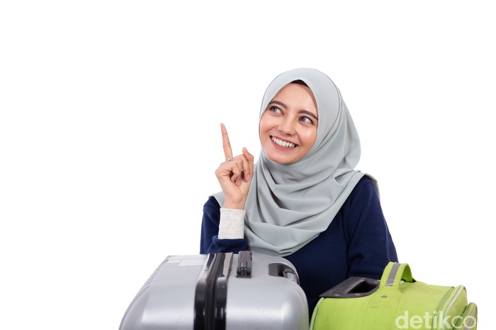 Ilustrasi wanita mudik