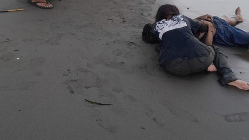 Nelayan asal Jembrana, Suprianto, yang tewas tersambar petir di pesisir Pantai Monumen Lintas Laut Gilimanuk,  Jembrana, Kamis (27/3/2035).