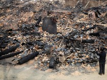 Video Kebakaran Besar Landa Pemukiman di Gangnam Korea Selatan