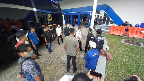 Satuan Reserse Narkoba (Satnarkoba) Polresta Mataram bersama Badan Narkotika Nasional (BNN) Kota Mataram menggelar tes urine mendadak di Triminal Mandalika, Kamis (27/3/2025). (Foto: Dok. Istimewa)