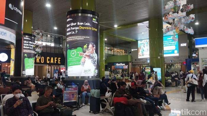 Situasi di Stasiun Gambir (Fawdi/detikcom).