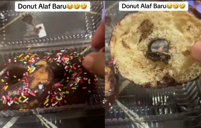 Tertipu! Pria Ini Beli Dua Donat Ternyata Isinya Cuma Satu