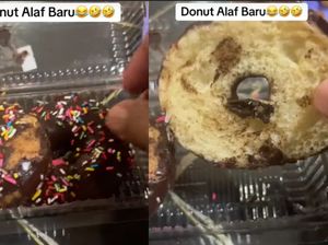 Tertipu! Pria Ini Beli Dua Donat Ternyata Isinya Cuma Satu