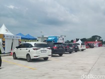 Rest Area Tol Jogja-Solo di Manjungan Klaten Mulai Ramai Pemudik
