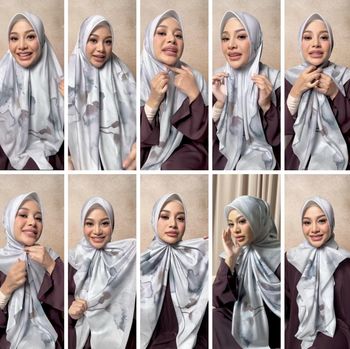 Tutorial hijab satu jarum pentul