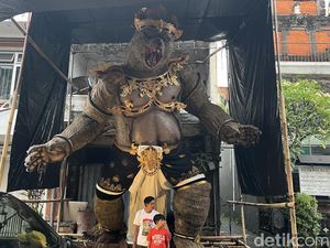 ST Suralaga Bangun Ulang Ogoh-Ogoh dalam 3 Hari Pascainsiden Kebakaran