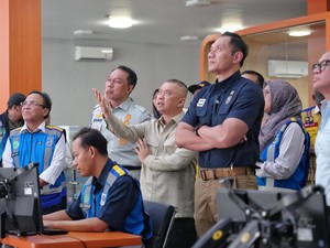 AHY & Menhub Pantau Puncak Mudik di Tol, Volume Kendaraan Meningkat